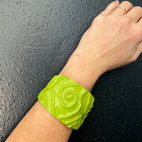 Three Artisan Made Paper Mache Bracelets by Stray Dog Designs Handmade Mexico - Picture 9 of 12